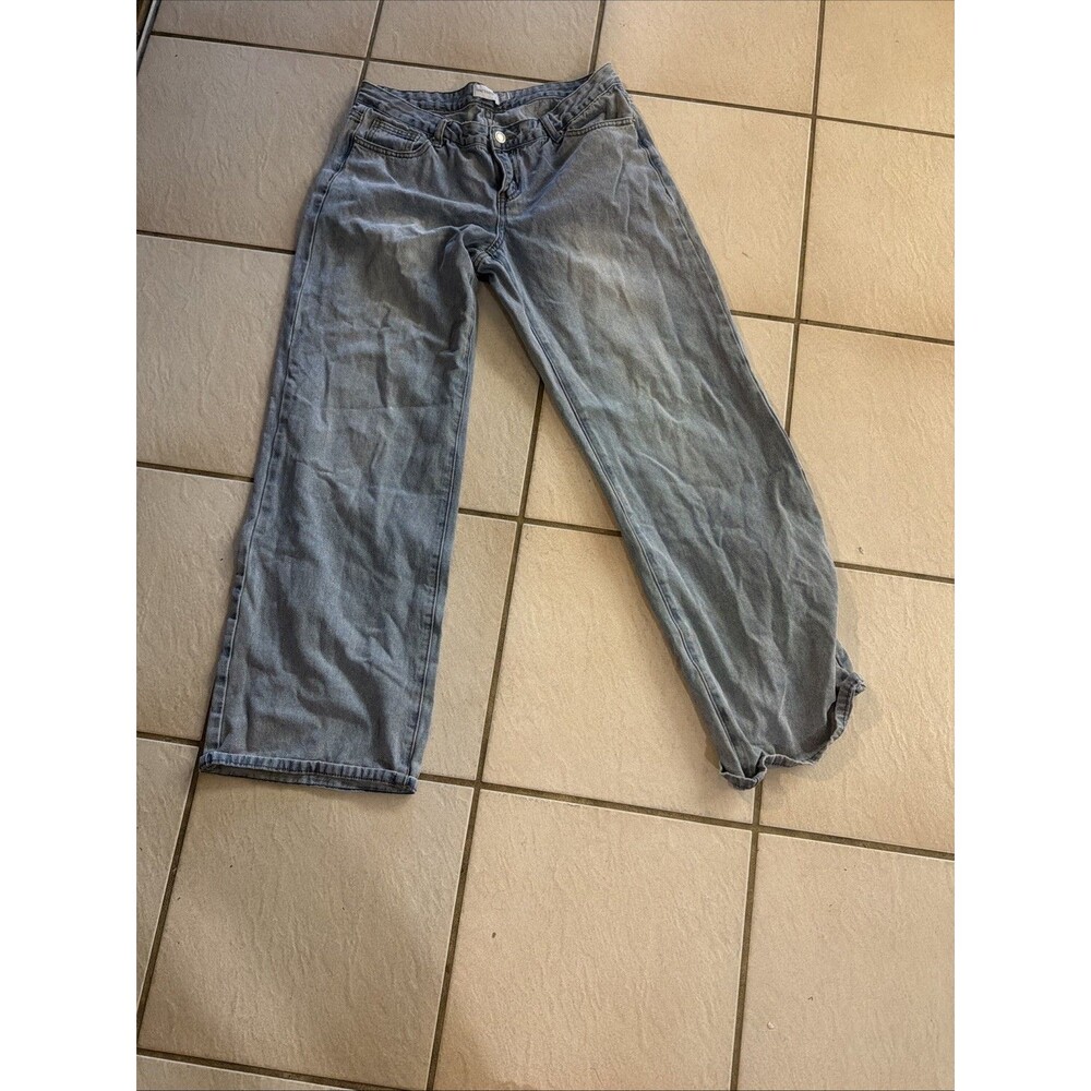That's So Fetch Wide Leg Jeans Womens Size 10 Light Wash Baggy Y2K Streetwear